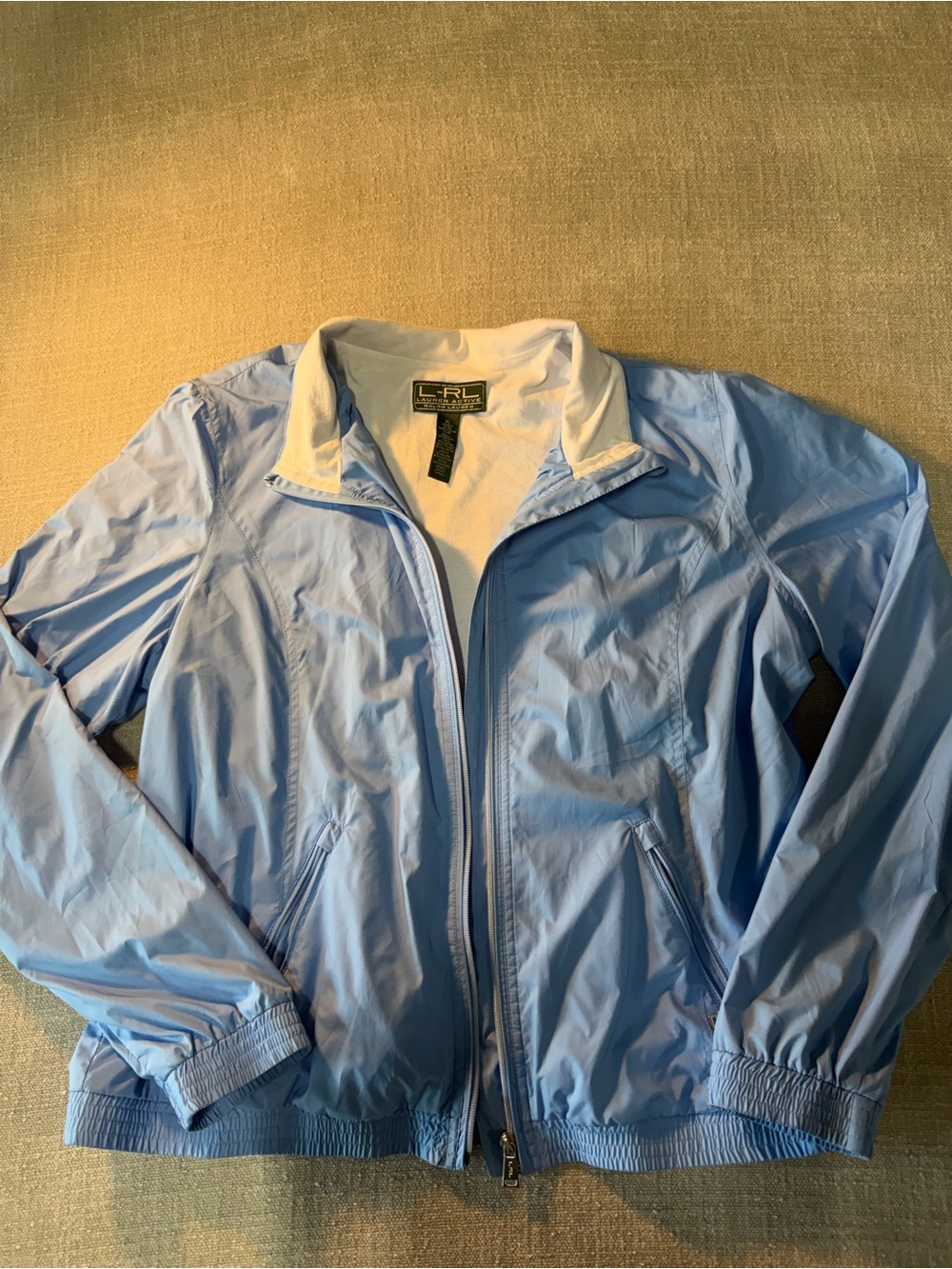 Lauren Ralph Lauren Pale Blue Lightweight Windbreaker
